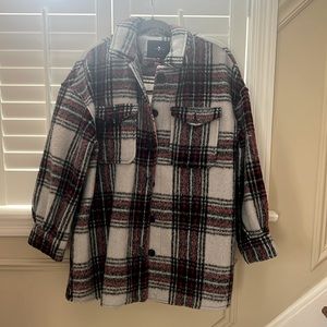 7 For All Mankind Fleece Shacket